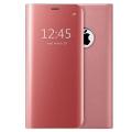 Clear View Mirror Leather Stand Flip Cover For iphone 7. 