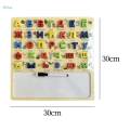 Alphabet Puzzles Board Russian Learn Development Preschool Learning Birthday Holiday Gift Sensory. 