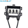Waterproof Ip65 4 Rails Pv Solar Junction Box For Solar Panel With 4.0mm2 Cable And 4 Diodes Pv-Bn022. 