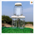Good quality 750 ml. 2 Pcs Glass Jar for Kitchen & Dining. Glassware Food container with original cap. 