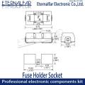 1808 0451 SMD fuse holder Socket box base transposon 6.1x2.69mm temperature Plastic Shell portafusibili. 
