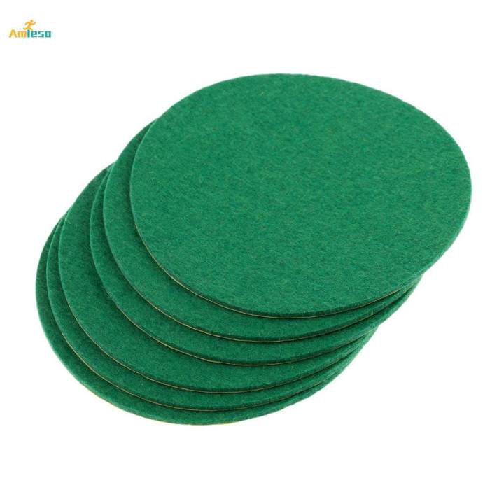 7X%206%20Pieces%20Air%20Hockey%20Table%20Felt%20Pushers%20Replacement%20Felt%20Pads%20Green%20L%20-%20Image%207