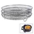 2Pcs Air Fryer Replacement Spare Parts Accessories for Ninja Foodi Dehydrating Rack Steaming Rack Dry Fruit Rack Grill. 