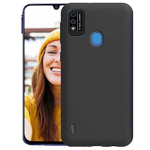 Itel A48 Silicone Soft Gel Rubber Slim Liquid Cover Shockproof Protective Anti-Scratch Phone Case