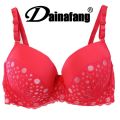 【VisioN Shop】38/85 40/90 DE cup big size push up bra,cotton dot underwear bras for women,fashion lingerie brassiere. 