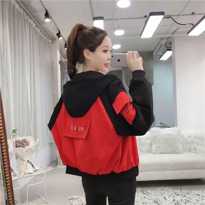 2023Women's%20New%20Spring%20and%20Autumn%20Coat%20Female%20Student%20Korean%20Loose%20Short%20and%20Thin%20Casual%20Baseball%20Uniform%20Jacket%20-%20Image%206