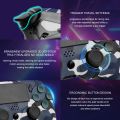 GAMINJA P47 Wireless Controller Compatible with PS4 PS3 Gaming Console PC Joystick with Double Vibration 6-Axis Gyro Sensor.