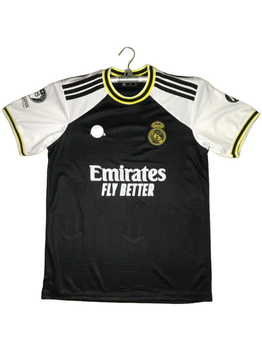 Real%20Madrid%20(With%20Embroidery)%20Jersey%20Football%20Jersey%20Black%20-%20White%20Premium%20Jersey%20-%20Image%203