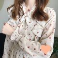 Elegant Chiffon Floral Dress for Women Robe Spring 2023 New Fashion Vintage Lantern Sleeve A Line Party Long Dresses NS5627.
