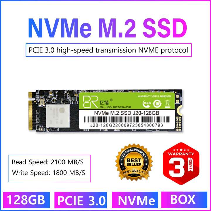 Billion Reservoir M.2 NVMe 128GB SSD NVMe PCIe Gen3*4 Solid State Drive 2280 M2 NVMe128 GB SSD For Computer Desktop & Laptop
