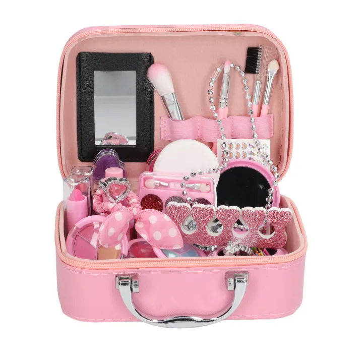Kids%20Makeup%20Kit,%20Safe%20Portable%20Girls%20Cosmetics%20Toys%20Skin%20Friendly%20Washable%20Cute%20for%20Festivals%20-%20Image%202