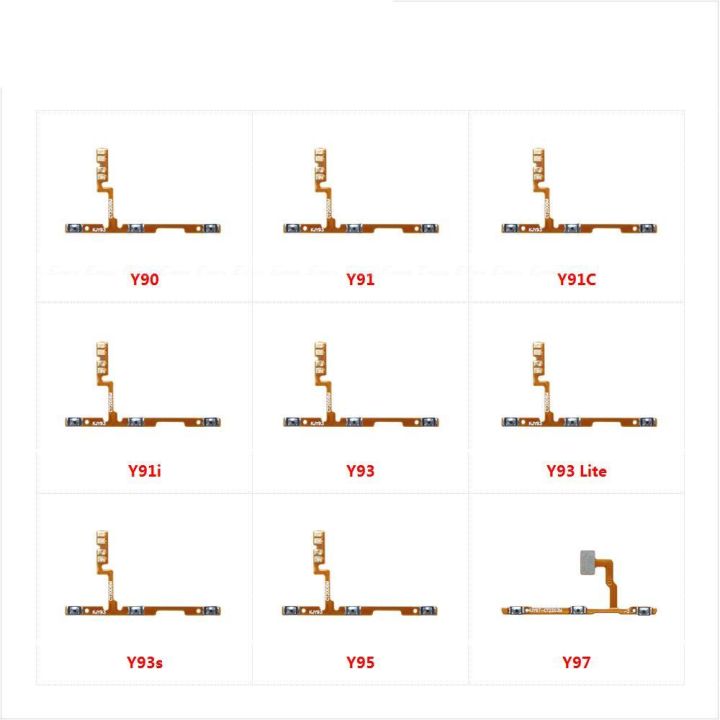 Switch Power ON OFF Button Flex Cable Parts Ribbon For Vivo Y90 Y91 Y91C Y91i Y93 Lite Y93s Y95 Y97 Mute Silence Volume Key
