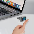 U6/U7 USB Fingerprint Reader Module Zinc Alloy MinI Biometric Scanner Padlock Safe Multilingual Convenient Operation for Laptops.