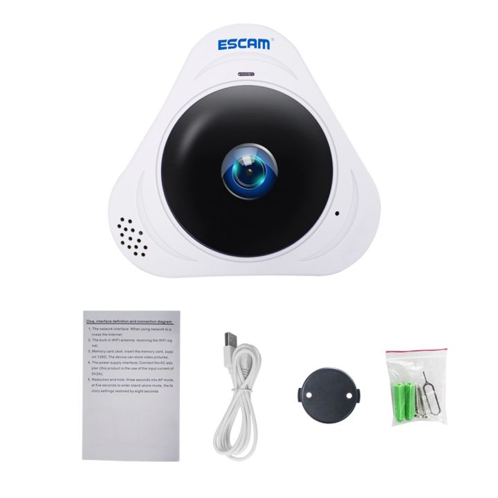 ESCAM%20Q8%20960P%20360%20Degrees%20Fisheye%20Lens%201.3MP%20WiFi%20IP%20Camera,%20Support%20Motion%20Detection%20/%20Night%20Vision,%20IR%20Distance:%205-10m,%20AU%20Plug%20-%20Image%205