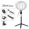Ring Light Dimmable 8 Inch LED SMD Ring Light Studio Ring Light Photo Video Dimmable Lamp Light Tripod Selfie Camera Phone.