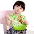 Baby Feeding Plastic Bibs with Bati For Babies - 1 Pcs ( Color As Per Stock ). 