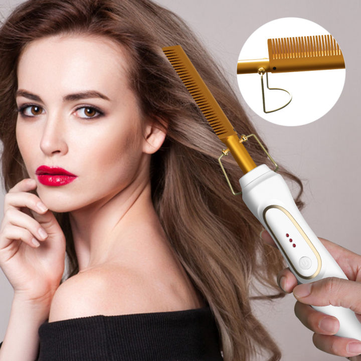Leeons%20Black%20Hot%20Comb%20Hair%20Straightener%20Flat%20Iron%20Electric%20Hot%20Heating%20Comb%20Wet%20And%20Dry%20Hair%20Curler%20Straight%20Styler%20Curling%20Iron%20-%20Image%203