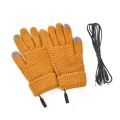 Heated Gloves Winter Thermal Warm Gloves With Built In Heating Sheet USB Powered Soft Durable Winter Work Gloves For Men Women. 