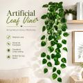Artificial Hanging Vines Plant 7 Feet Long Decorative Flower Leaf Garland – Fake Hanging Vine for Home Wall Balcony Garden Office Party Event Decoration. 