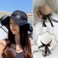 Floppy Foldable Ladies Women Straw Beach Sun Hat Ladies Summer Travel Wide Brim Caps.