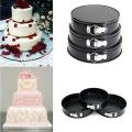 3pcs/Set Cheesecake Cake Pan Carbon Steel Mold Removable Waffle .Bottom Cooking. 