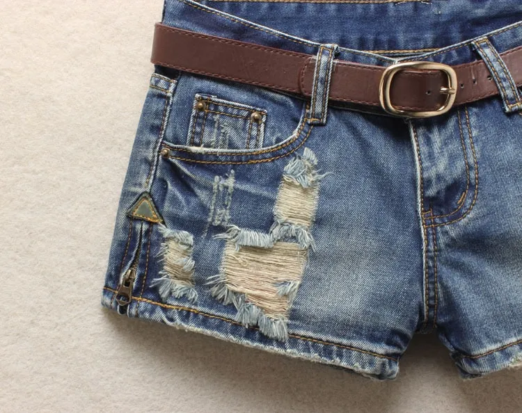 Womens Jean Shorts High Waisted Trendy Stretchy Denim Shorts Summer Casual Cutoff Loose Fit Wide Leg Long Shorts Dark Blue L
