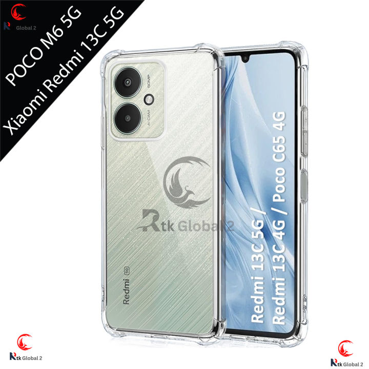 For Xiaomi Redmi 13C 5g / POCO M6 5G Case Crystal Clear Soft TPU Ultra-Thin Transparent Flexible Protective Mobile Phone Back Cover - Mobile Back Cover
