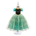 Anna Dresses Children Princess Dress Girl Cosplay Costume Kids Summer Clothes Halloween Birthday Carnival Robe Party Disguise.