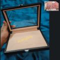 Ring organizer box plywood & leather jewelry storage box Jewelry Case Storage Box Square Tray Show Case Organizer plywood & leather. 