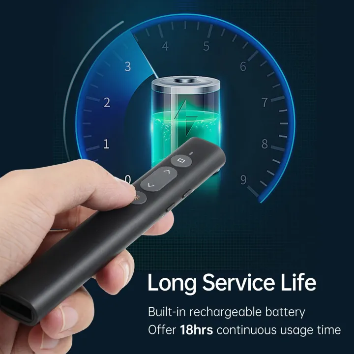 Bisofice%20Laser%20Presentation%20Pointer%20for%20PowerPoint%20PPT%20Clicker%20w/%20USB/Type%20C%20Dual%20Head%20Receiver%20Wireless%20Rechargeable%20Clicker%20-%20Image%206