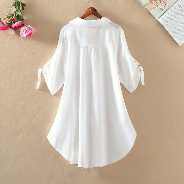 Ladies%20Long%20Sleeves%20Ruffles%20Casual%20Ladies%20tops%20shirts%20-%20Image%203