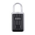 Migeet Key Safe Box with Dustproof Cover No Need to Install 4-Digit Combination Password Outdoor Key Storage Box Key Padlock Case Resettable Code Key Holder.