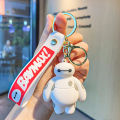 Disney Baymax Big Hero Keychains Cartoon Doll Pendant Keyring for Boys Girls Figure Accessories Gifts.