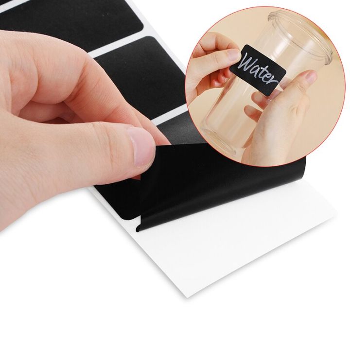 120Pcs%20/%20roll%20Waterproof%20Label%20Stickers%20Black%20Label%20Sealed%20Jar%20Storage%20Product%20Kitchen%20Sticker%20Blackboard%20Labels%20Stickers%20-%20Image%203