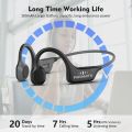 PARAMITA DG08 Conduction Headphone Wireless Bluetooth Headset with MIC BT 5.3 IPX7 Waterproof for Sport Running Workouts Driving. 