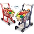 Children's Simulation Supermarket Shopping Cart Set Lighting Music Fruit And Vegetable cart toy trolley Family Toys 2023.