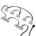 NZXT RGB Cable Comb (AH-2PCCA-01) RGB Sleeved Power Cables.