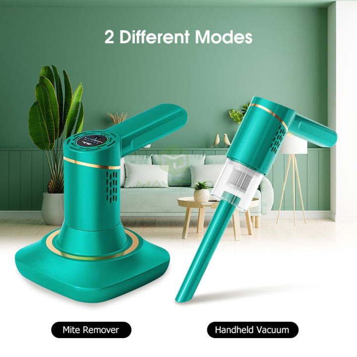 MAYTTO%202%20IN%201%20Mite%20Remover%20Mattress%20Dust%20Vacuum%20Handheld%20UV%20Cleaner%20Bed%20Vacuum%20Mite%20Removal%20Instrument%20Wireless%20Mite%20Remover%20Cleaning%20Machine%20for%20Pillows%20Sheets%20Sofas%20Plush%20Toys%20-%20Image%202