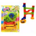 1Set Bead Run Toys for Children Kids DIY Building Blocks Education Orbit Ball Track Run Race Game Tower Construction Toy.