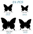 12Pcs 3D Three Dimensional Double Layer Simulation Butterfly Sticker Refrigerator Sticker Wardrobe Sticker.