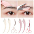 Eyebrow Trimming Knife Eyebrow Face Razor For Women Eyebrow Scissors With Comb Brow Trimmer Scraper. 