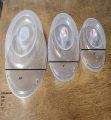 3 Pieces MICROWAVE 3 Size FOOD COVER / Plate Cover Splatter Guard Non Stick Plastic Clear Dish Lid.