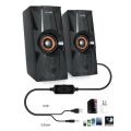 Hotmai HT 919 Wired Multimedia COMPUTER/LAPTOP SPEAKER 2.0 drive unit power through USB port Speakers Set Of 2 Pieces. 