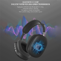Wireless Headphones over Ear Headphones Bluetooth 5.0 Headphone Earphone with Mic for Phone PC Computer -Red.