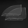 2Pcs Acrylic Corner Shelf Floating Wall Storage Shelf Display Speaker Organizer Bedroom Kitchen Storage Holder,Clear. 