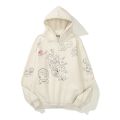 Graffiti Fleece Stranger Things Couple Hoodies Retro Casual Harajuku Oversize Mens Sweatshirt Loose Streetwear Hooded Hoody. 