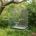 Code- 6045 - 18 x 12 Inches Thin Metal Wire Cage with Tray, Food & Water Pot for Budgerigar,Lovebirds,Finches,Parrots,Hamster,Cockatiel, Chicken,Duck,Quail,Rabbit ,Cat,Dog ,Dove | bird cage house accessories food toy nest harness feeder china decoration.