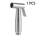 Stainless Steel Handheld High Pressure Faucet / Water Saving Powerful Fixed Sprayer / Women Portable Flusher / Toilet Supercharge Rinse Sprinkler / Bathroom Shower. 
