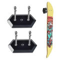 3 Packs Wall Mount Skateboard Holder Skateboard Hanger for Skateboard Deck Display and Storage.