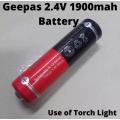 Gp2.4V 1900Mah 2.4V Rechargeable Battery 2.4V 2×4/5Sc Battery 2.4V Battery 2500Mah Battery Rechargeable For Gfl-3859 Torch Light Flash Lights Battery - Rechargeable Battery.